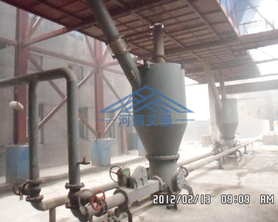 河南中*鋁業氧化鋁粉氣力輸送係統現（xiàn）場